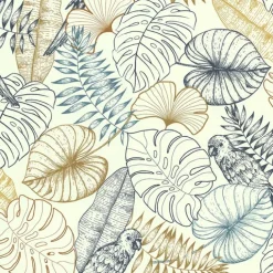 Papier peint aux impressions exotiques