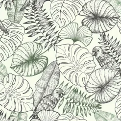Papier peint aux impressions exotiques