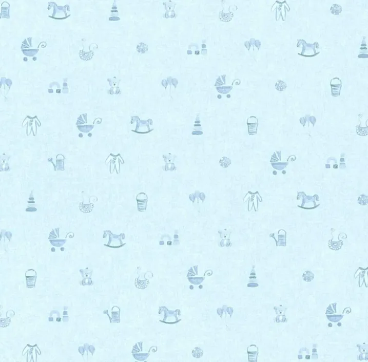Papier Peint Bébé "Petits Jouets"