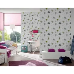 Papier peint enfant imprimé dinosaures