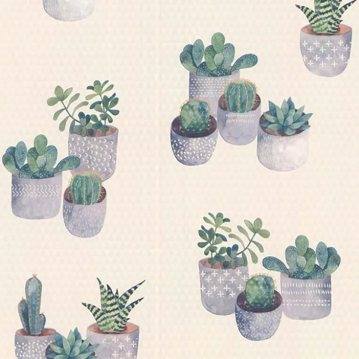Papier peint en relief cactus
