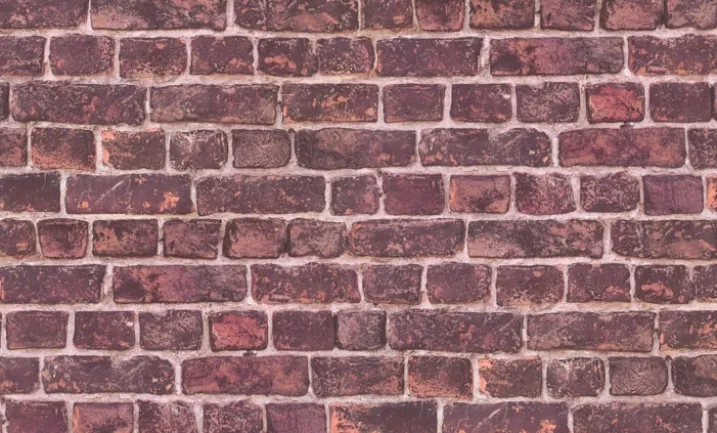 Papier peint en trompe l'oeil "Mur en briquettes"