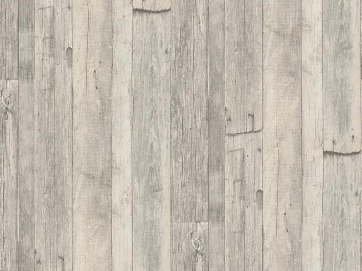 Papier Peint imitation "Planches Cloutées"