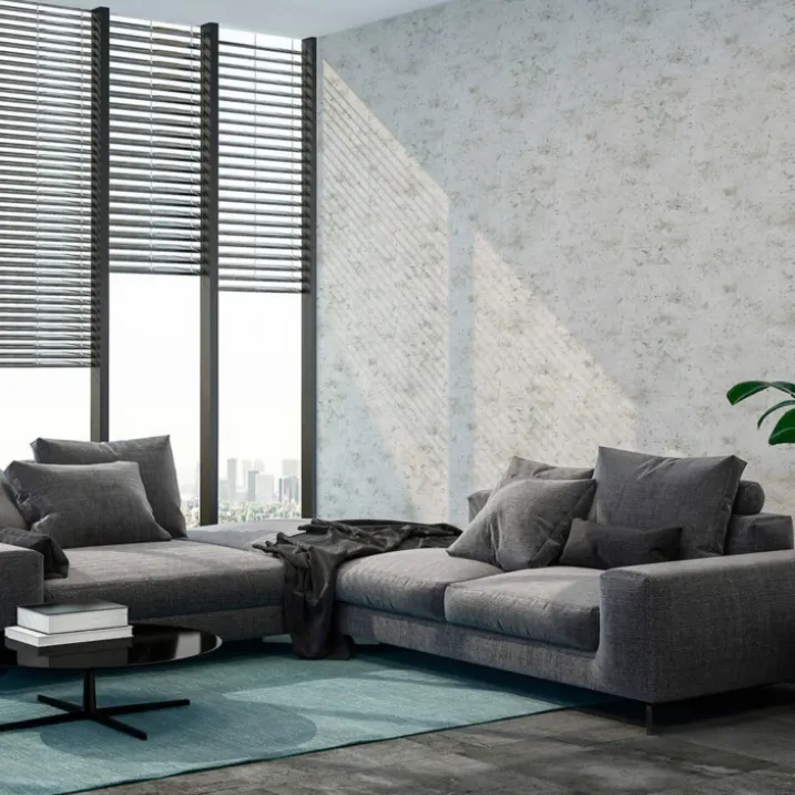 Papier peint imprimé loft en béton