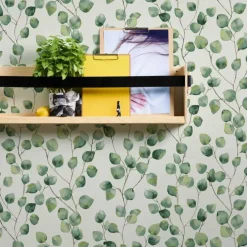 Papier peint imprimé micro feuilles