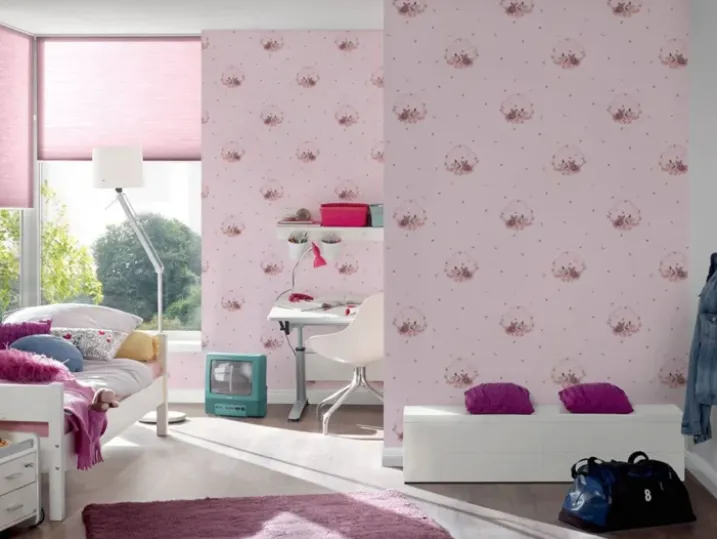 Papier Peint "Lapin et Chaton"
