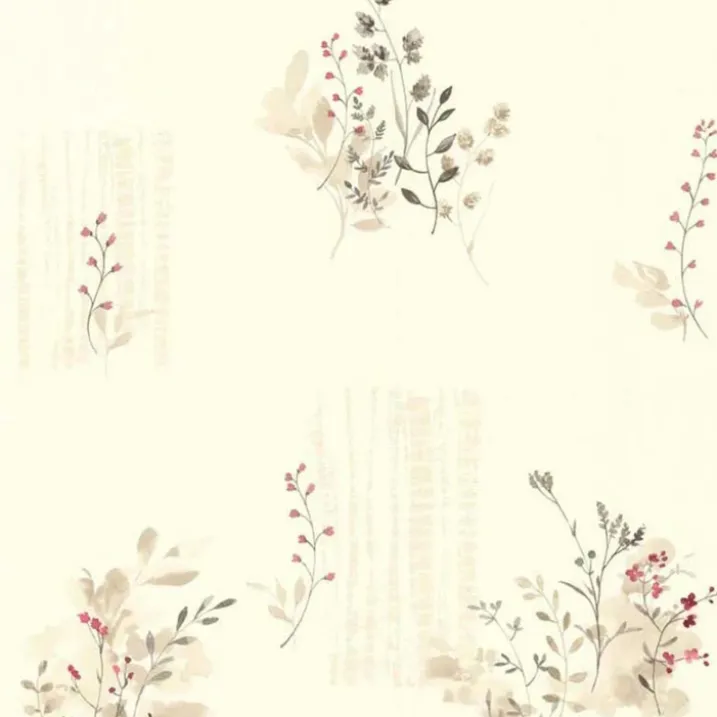 Papier peint LUTECE imprimé fleurs champêtres