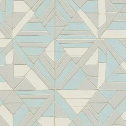 Papier peint à mosaïque géométrique