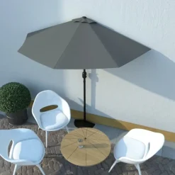 Parasol de balcon avec mât en aluminium