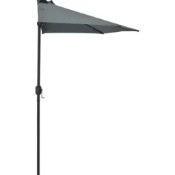 Parasol de balcon avec mât en aluminium