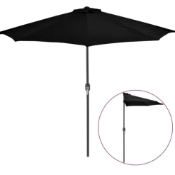 Parasol de balcon mât en aluminium