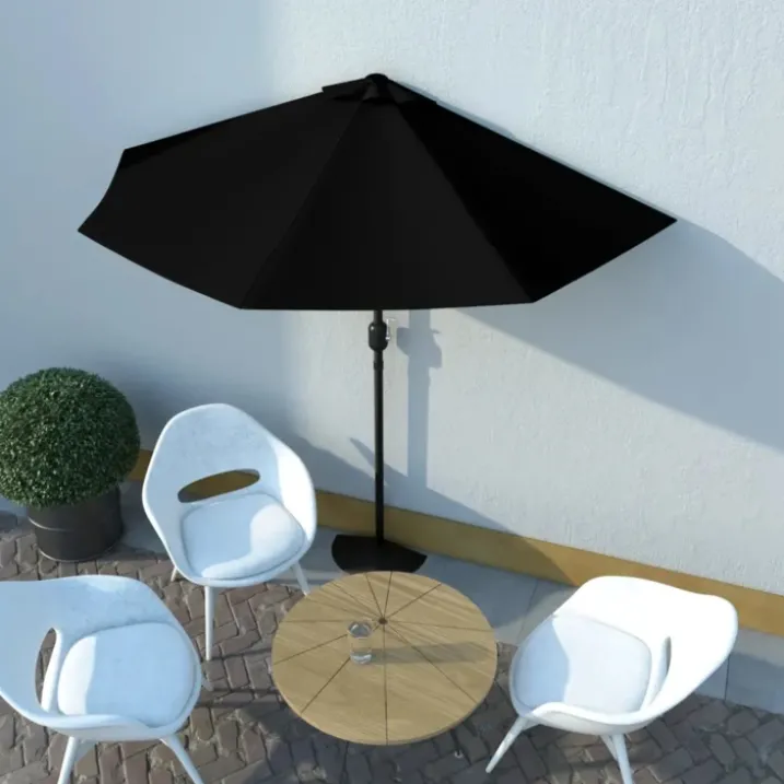 Parasol de balcon mât en aluminium