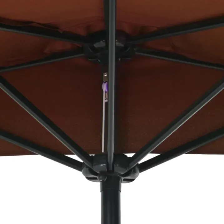 Parasol de balcon mât en aluminium