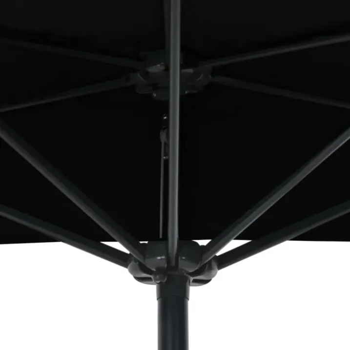 Parasol de balcon mât en aluminium