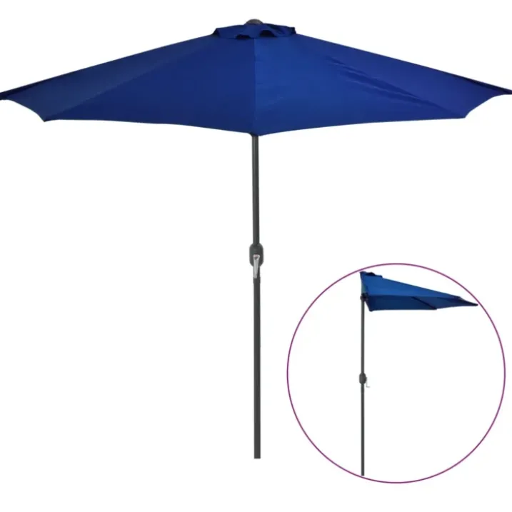 Parasol de balcon mât en aluminium
