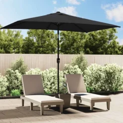 Parasol d'extérieur rectangulaire inclinable