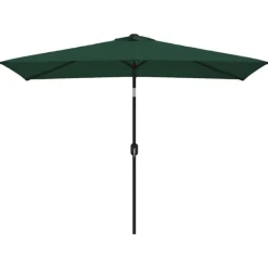 Parasol d'extérieur rectangulaire inclinable