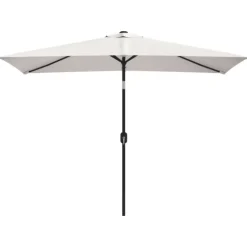 Parasol d'extérieur rectangulaire inclinable