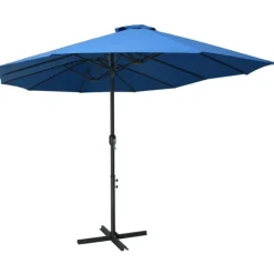 Parasol à double toit droit