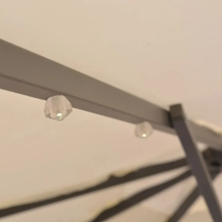 Parasol déporté Ø 300 cm avec éclairage LED