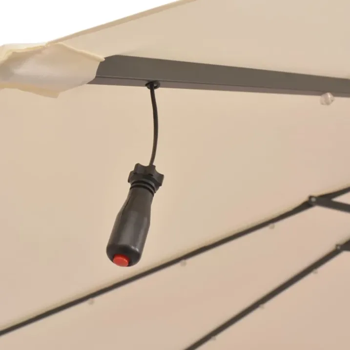 Parasol déporté Ø 300 cm avec éclairage LED