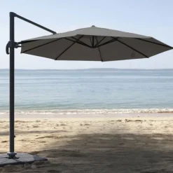 Parasol déporté rond