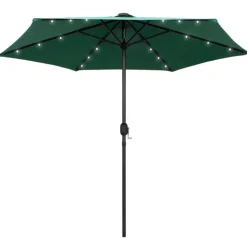 Parasol droit Ø 270 cm avec LED