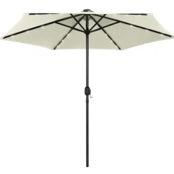Parasol droit Ø 270 cm avec LED