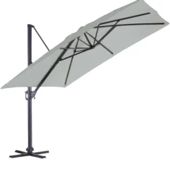 Parasol en Aluminium à Pied Déporté de 3 x 3 m