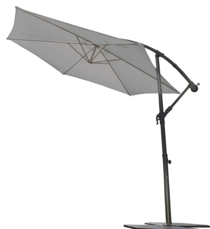 Parasol Ø 3 m Mat Déporté à Manivelle