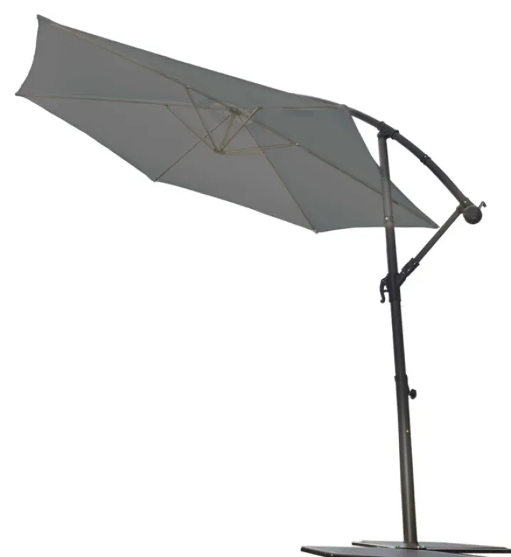 Parasol Ø 3 m Mat Déporté à Manivelle