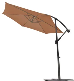 Parasol Ø 3 m Mat Déporté à Manivelle