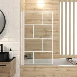 Pare baignoire au style industriel
