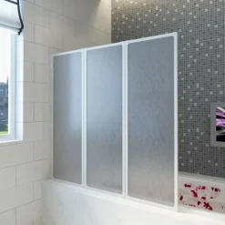 Pare baignoire à 3 volets rétractables