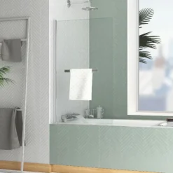 Pare douche avec porte serviette