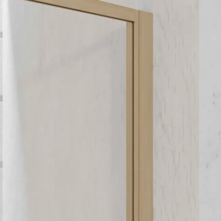 Paroi de douche en verre trempé effet bois