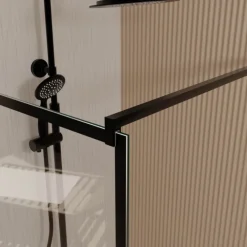 Paroi de douche à l’italienne en verre trempé 8 mm géométriques