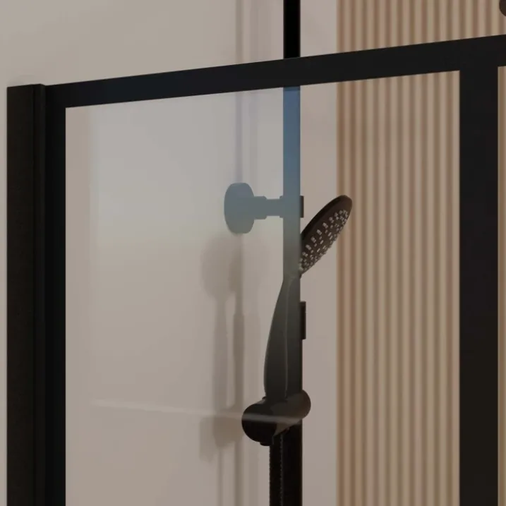 Paroi de douche à l’italienne en verre trempé 8 mm géométriques