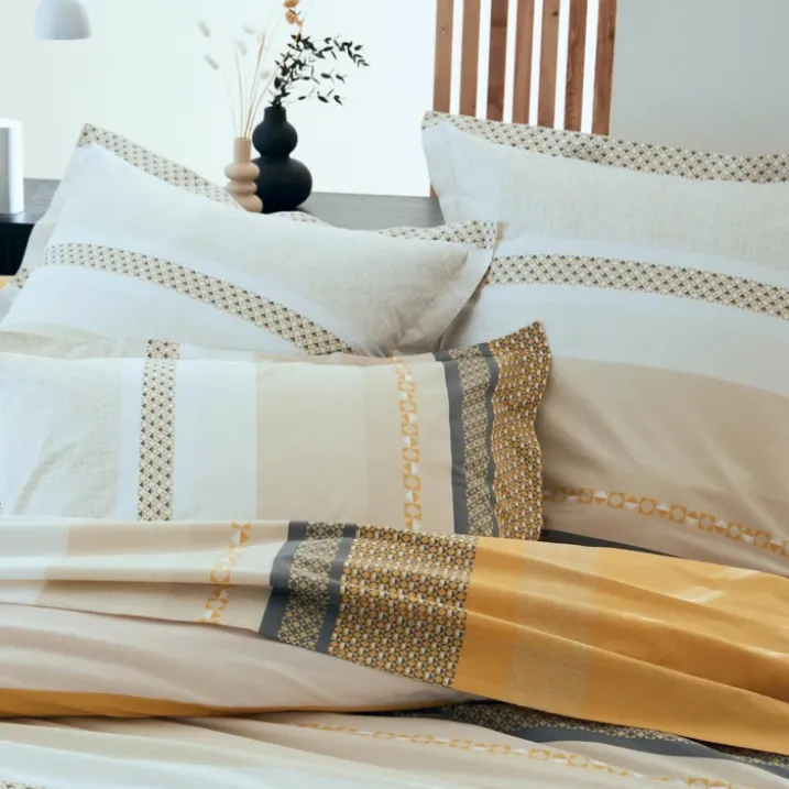 Parure de couette en percale de coton au style ethnique chic