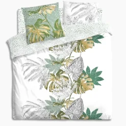 Parure de couette imprimée jungle dorée