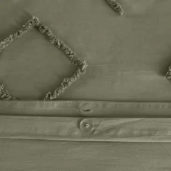 Parure de lit coton tuftée géométrique