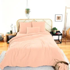 Parure de lit en double gaze de coton