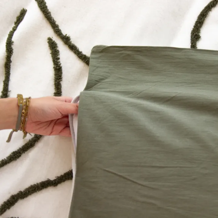 Parure de lit enfant tigre tufté réversible