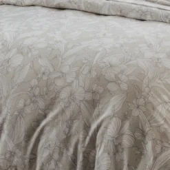 Parure de lit en flanelle esprit fleuri