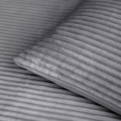Parure de lit en flanelle relief unie avec fermeture zippée