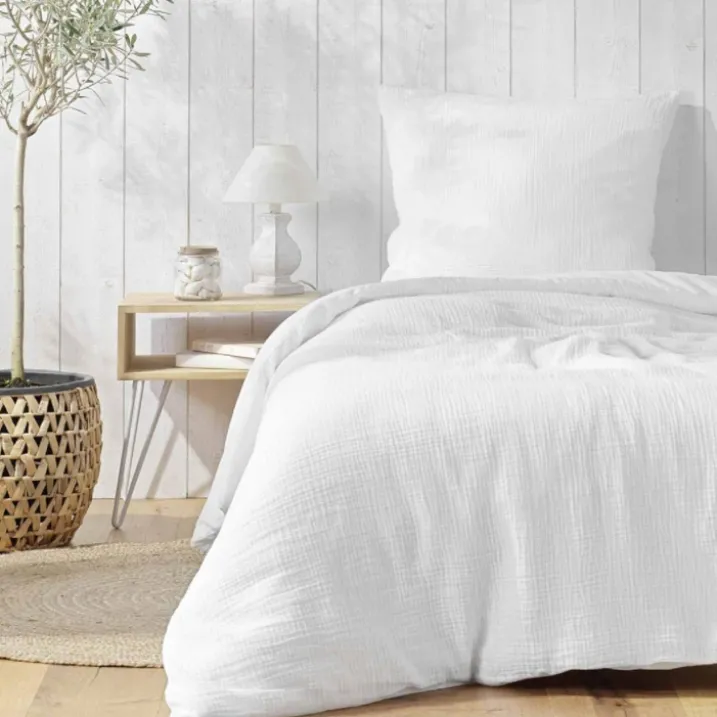 Parure de lit en gaze de coton ANGELIA