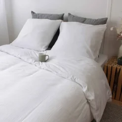 Parure de lit géométrique et réversible