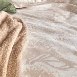 Parure de lit 3 pièces en coton réversible à motif toile de Jouy