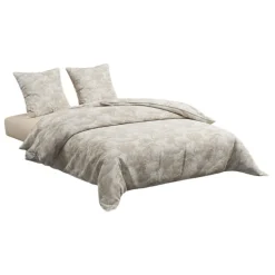 Parure de lit 3 pièces en coton réversible à motif toile de Jouy
