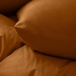 Parure de lit 3 pièces en coton tissage épais housse + taies